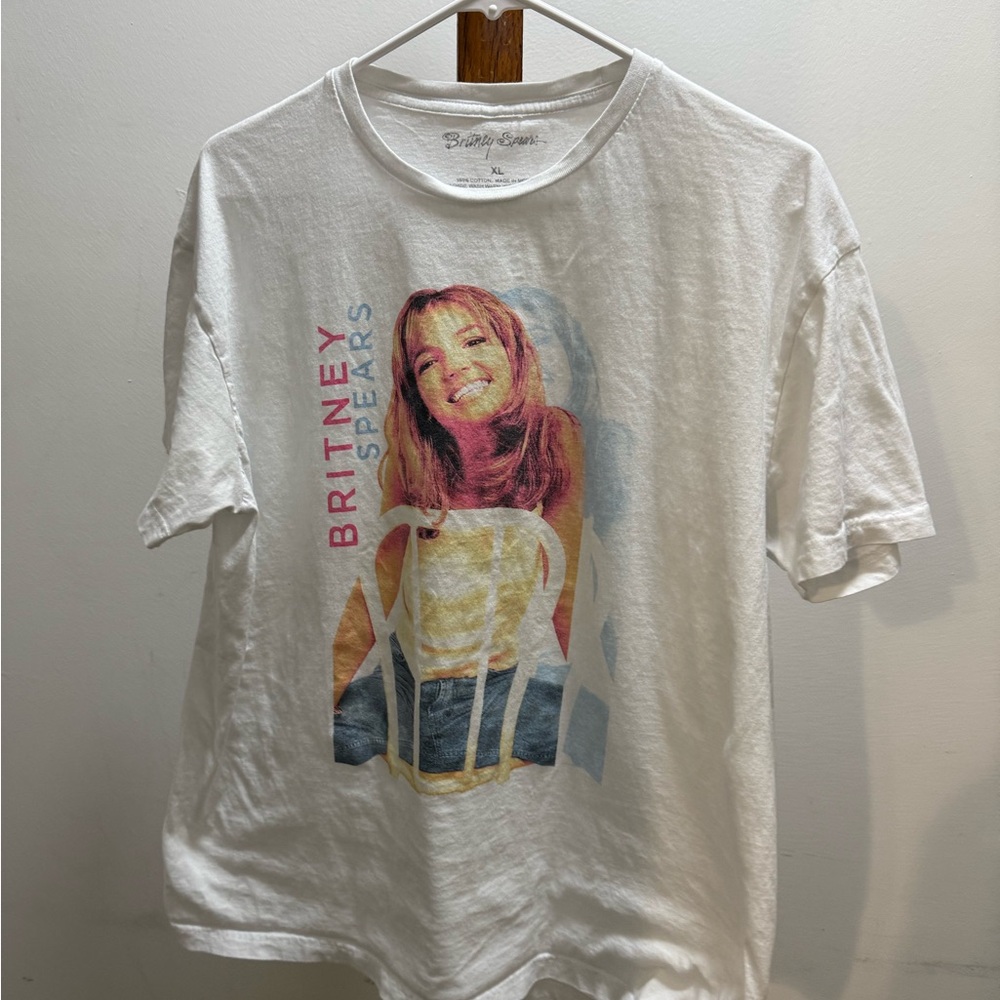 White Britney Spears Graphic T-Shirt